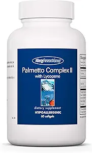 Allergy Research Group Palmetto Complex II - Υποστήριξη Prostate, Saw Palmetto για άνδρες & γυναίκες, με λυκοπένιο, Pumpkin Seed Oil, ψευδάργυρος - 60 Count