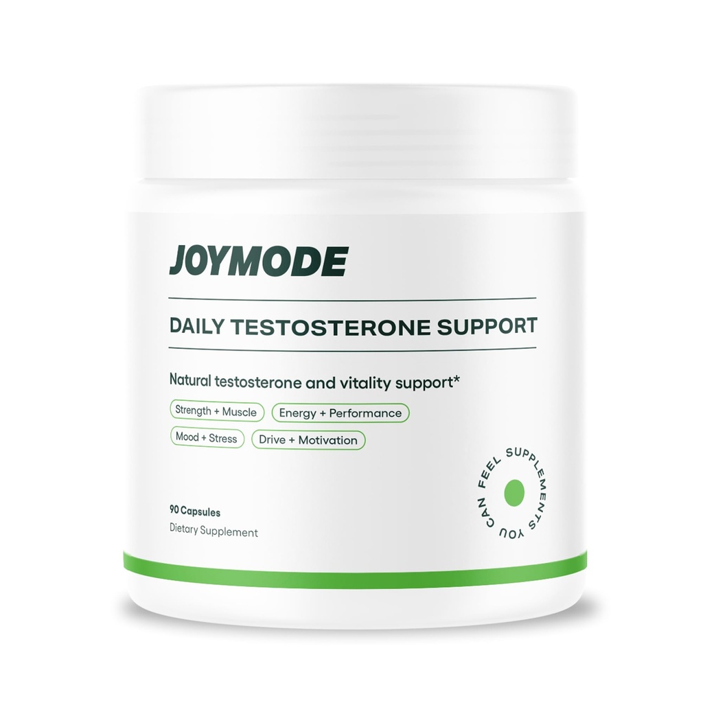 JOYMODE Testosterone Support Complex (180ct) - Φυσικό συμπλήρωμα για τους άνδρες w/Ashwagandha, DIM, μαγνήσιο, ψευδάργυρος & βόριο - συσκευασία των 2