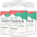 TUDCA συμπληρώματα ήπατος 1000mg - 180 κάψουλες Vegan, Milk Thittle βοτανική ανάμειξη με Fulvic και Humic Acid για το συκώτι, δυσπεψία υγεία