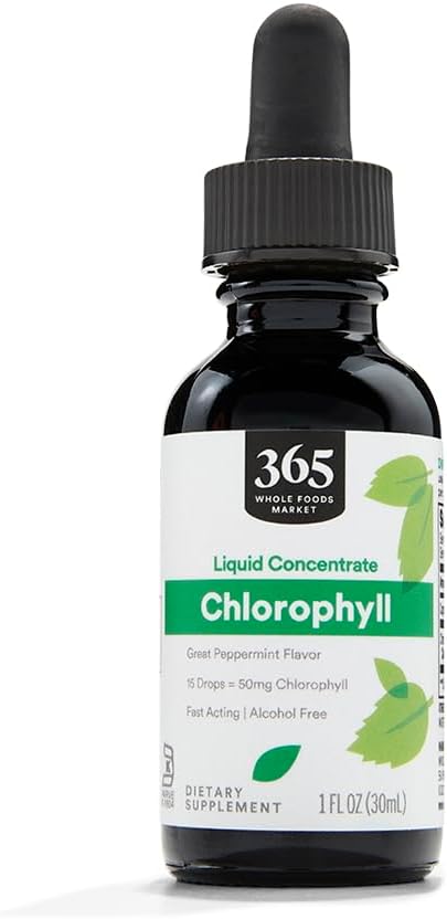 365 από το Whole Foods Market, Liquid Concent Chlorophyl, Peppermint Flavor, 1 Fl Oz