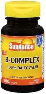 Sundance Vitamins B-Complex 100% Daily Value, 100 Count Each (2)