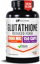 Συμπλήρωμα γλουταθιόνης Healthfare 1000mg  Υψηλής καθαρότητας κάψουλες Vegan 150 