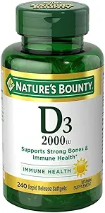 Nature's Bounty D3-2000 IU, 240 Softgels (πακέτο των 3)