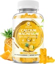 Ασβέστιο Μαγνήσιο Ψευδάργυρος Gummies με βιταμίνη D3, Ζάχαρη Δωρεάν Ασβέστιο Gummies για τις γυναίκες άνδρες, Υψηλή ισχύς Μαγνήσιο Gummies για τα οστά & τους μυς & ανοσοποιητικό υγεία, ανανά γεύση - 60 κόμης