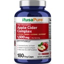 NusaPure Apple Cider Vinegar Complex 1500 mg 180 Veg Caps Κατάλληλο για χορτοφάγους και χορτοφάγους, μη ΓΤΟ