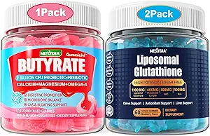 Εικόνα προϊόντος Butyrate Gummies με προβιοτικά + προβιοτικά + μεταβιοτικά + λιποσωματικά Glutathion gummies