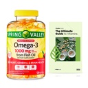 Spring Valley Omega-3 from Fish Oil 1000 mg, Maximum Care, 120 Count + Exclusive VitaMax Vitamin Guide (2 Items)