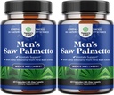 Saw Palmetto για τους άνδρες με Beta σιτοστερόλη - Saw Palmetto εκχύλισμα Prostate συμπλήρωμα υποστήριξης για την υγεία των ανδρών & καλύτερο έλεγχο της ουροδόχου κύστης συν αποκατάσταση συμπλήρωμα μαλλιών για την υγεία των ανδρών - 2 Pack