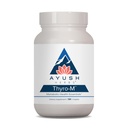 Ayush Herbs Thyro-M - Θυρεοειδής Υποστήριξη για γυναίκες & άνδρες, Θυρεοειδής Υγεία, Θυρεοειδής Φροντίδα με L Τυροσίνη, Ashwagandha, Kelp, Φυσική Ενέργεια Υποστήριξη - 120 Χορτοφαγικές Κάψουλες (1 Κόμβος)