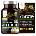 Καθαρό συμπλήρωμα Shilajit Ιμαλαΐων για άνδρες και γυναίκες, [40.000MG, Max Strength] Περιέχει 50% Fulvic Acid με πάνω από 85 ορυκτά ανίχνευσης για την υποστήριξη της ενέργειας, του εγκεφάλου και της ασυλίας, 120 Veg Caps
