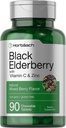 Horbaach Black Elderberry με Βιταμίνη C και ψευδάργυρο 
