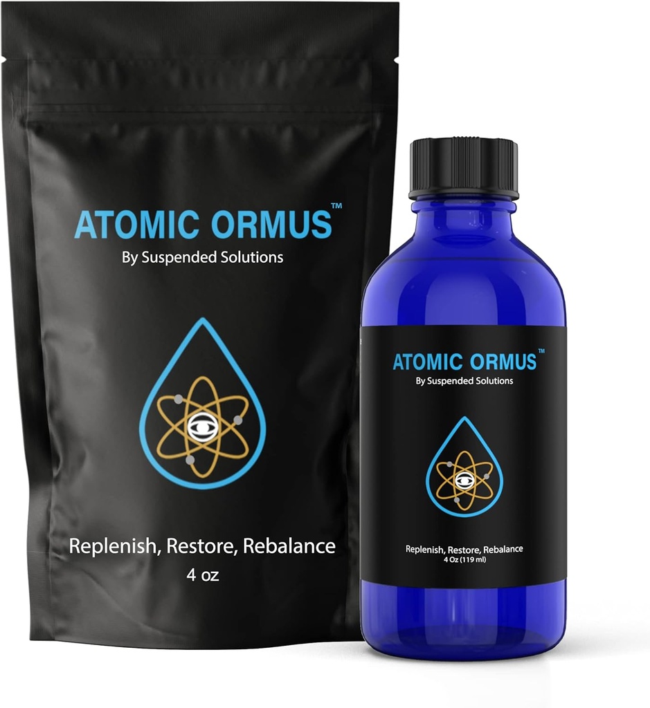 Liquid- Atomic ORMUS - 4oz - Monoatomic Gold Ormus - Memory AID, ENERGETICALLY Enhanced, REJUVENATING, Increased Energy, Stamina, Vitality - Gold, Platinum, Iridium