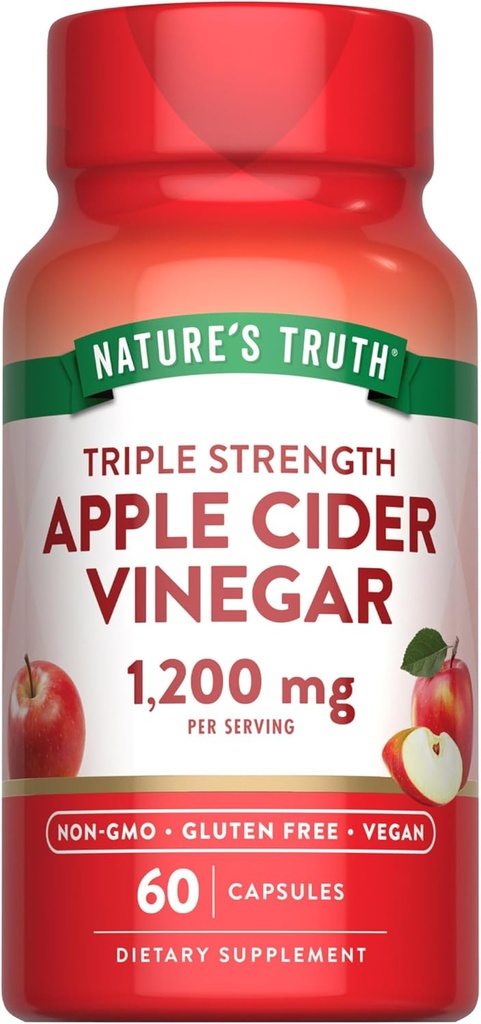 Nature's Truth Apple Cider Vegan Κάψουλες 