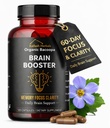 Bacopa, Οργανικός Εγκέφαλος Booster, Nootropic Brain Supplement, Bacopa Monnieri/Brahmi, για ψυχική οξύτητα, εστίαση, μνήμη, και γνωστική ευεξία, 120 κάψουλες 500mg, 2 μήνες προσφοράς