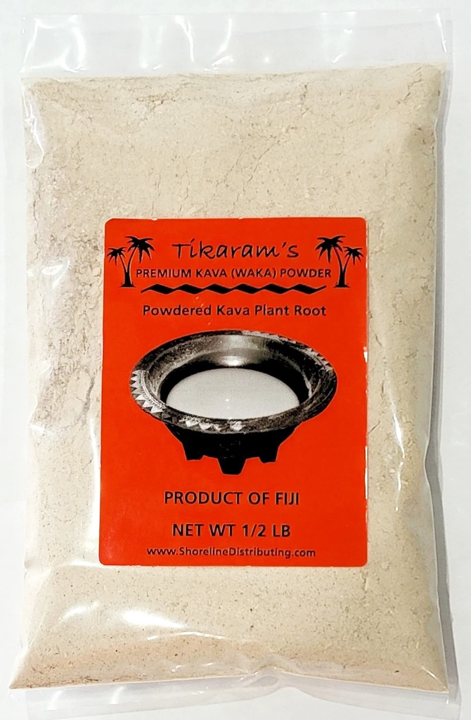 Κάβα Κάβα του Τικαράμ - Premium Fiji Waka (Nobel Lateral Root Kava Powder) 1/2 λίρα (8oz) - Αγορές Φίτζι Χονδρική, 8oz (1/2 λίρα)
