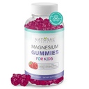 Χωρίς ζάχαρη Μαγνήσιο Gummies για τα παιδιά 100mg - Κρέμα μαγνησίου για την υποστήριξη της ηρεμίας & του ύπνου Chewable Kids, Βοήθεια για τον Ύπνο, Anti-Stress, Υγεία των οστών, χαλάρωση των μυών, 30 Vegan χωρίς γλουτένη Gummys