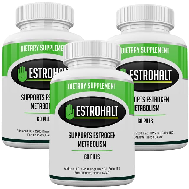 Estro- Halt 3 Συσκευασία 180 δισκίων- DIM συμπλήρωμα (διινδολυλμεθάνιο) και ινδολε-3- καρβινόλη (I3C) Καλύτερο Οιστρογόνο-Blocker για γυναίκες & άνδρες 