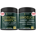 Bundle 7in1 Berberine HCl & 6in1 συμπλήρωμα πικραλίδας - Υποστήριξη ανοσοποιητική, πέψη και καρδιακή υγεία