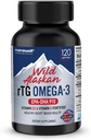 NANOWELL Wild Alaska rTG Omega-3 Fish Oil 1196mg - EPA, DHA, βιταμίνη D3 & E - 120 Softgels, 60 ημέρες εφοδιασμού