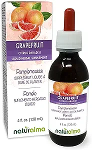 Naturalma Grapefruit (Citrus paradisi) Σπόροι Αλκοόλ-ελεύθερο Βάμμα - Εμπλουτισμένο με βιταμίνη C - 4 fl oz Liquid Extract in Drops - Βότανο συμπλήρωμα - Vegan