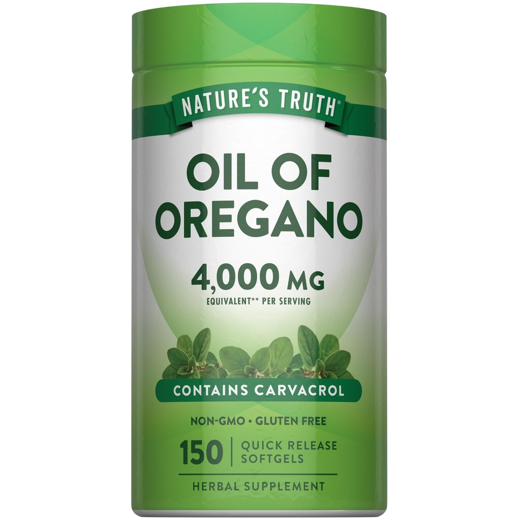 Nature's Truth Oil of Oregano Softgels 4000 mg 