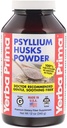 Yerba Prima Psyllium Husks Fiber Powder, 12 Ounce - Natural Fiber Supplement - Colon Cleanse - Gut Health - Vegan, Non-GMO, Gluten Free