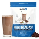 NutriBreakfast by Nutrillermo/Keto Protein Collagen Powder with MCT Oil/MCT Oil Powder/Keto Collagen Peptides with Grass-Fed Bovine Collagen Type I & III (15.9, Σοκολάτα)
