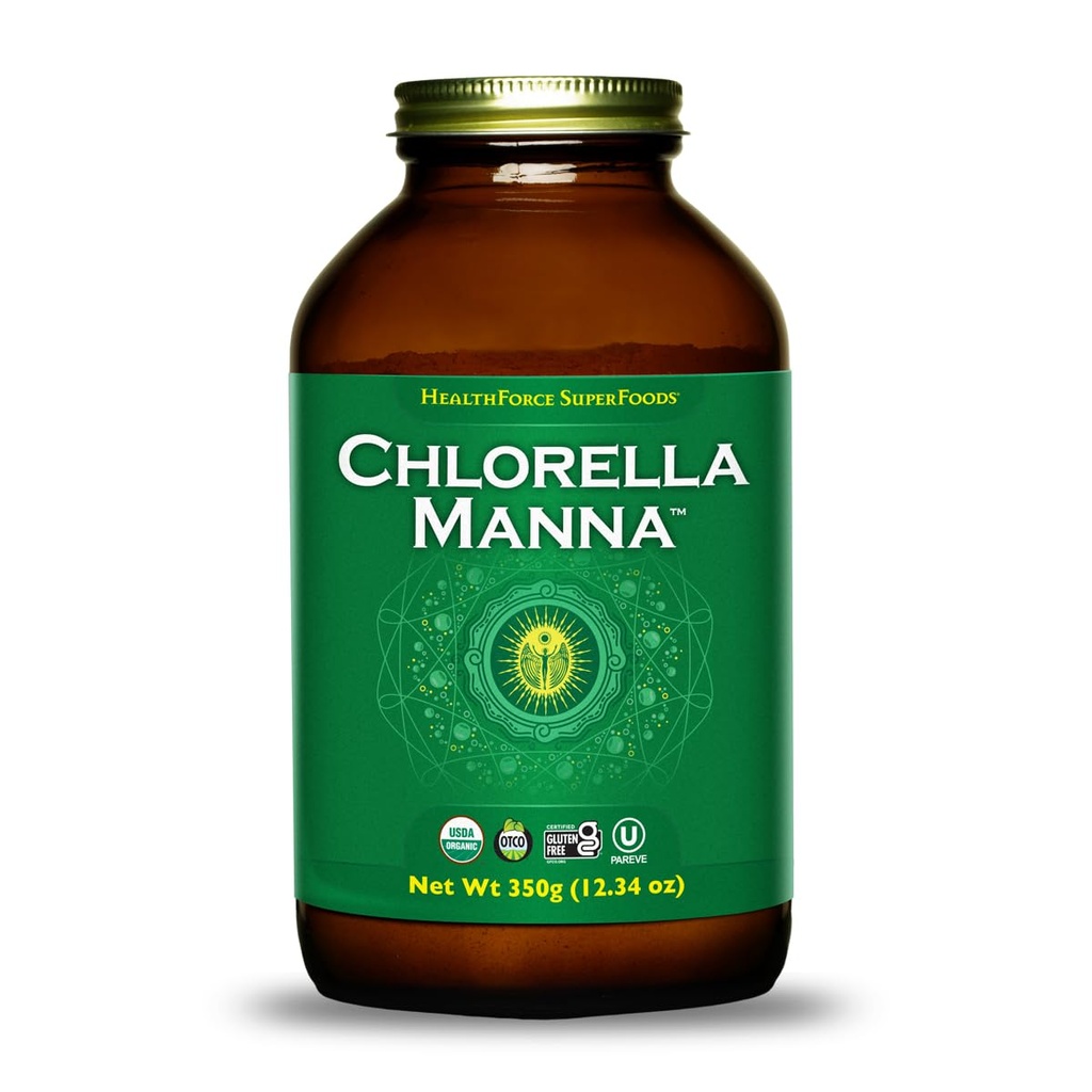 HealthForce SuperFoods Chlorella Manna - σκόνη - 350 γραμμάρια