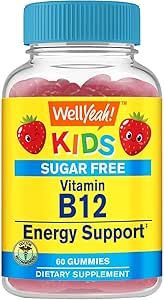 WellYeah Kid's Vitamin B12 1000mcg Sugar Free Gummies 