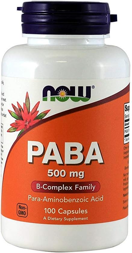 NOW Paba 500mg , 100 κάψουλες (πακέτο των 3)