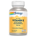 SOLARAY Vitamin E 400 IU (268mg), Ξηρή Μορφή - Φυσική Πηγή, Μικτές Τοκοφερόλες Βιταμίνη E - Συμπλήρωμα Αντιοξειδωτικών, PMS και Εμμηνόπαυση Υποστήριξη - 60-Ημέρα Εγγύηση, Εργαστήριο Επαληθευμένο - 100 Serv, 100 Κάψουλες