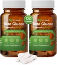Bio Swiss Beta Glucan Immunity Power - 1,3D-1,6D Glucan με βιταμίνη D - συμπλήρωμα υποστήριξης ανοσοποιητικών για ενισχυμένη άμυνα και ευεξία - Vegan, Gluten-free (120 κάψουλες)