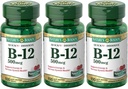 Nature's Bounty B-12 Quick Dissolve Tablets 500 Mcg, 300 Tablets (3 X 100 Count Bottles)