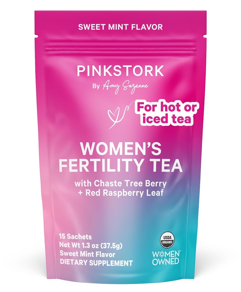 Pink Stork Organic Fertility Τσάι για γυναίκες 