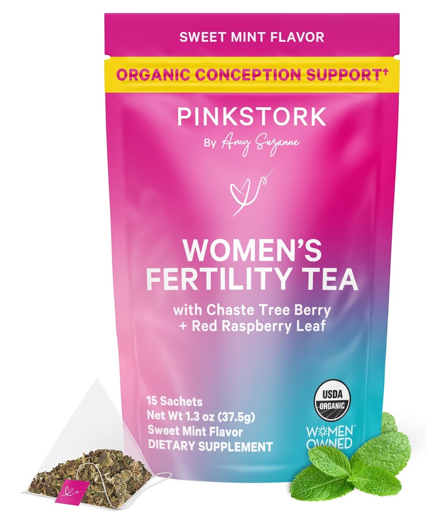 Pink Stork Organic Fertility Τσάι για γυναίκες 