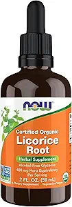 NOW Foods Supplements, Certified Organic Licorice Root 2 fl. oz