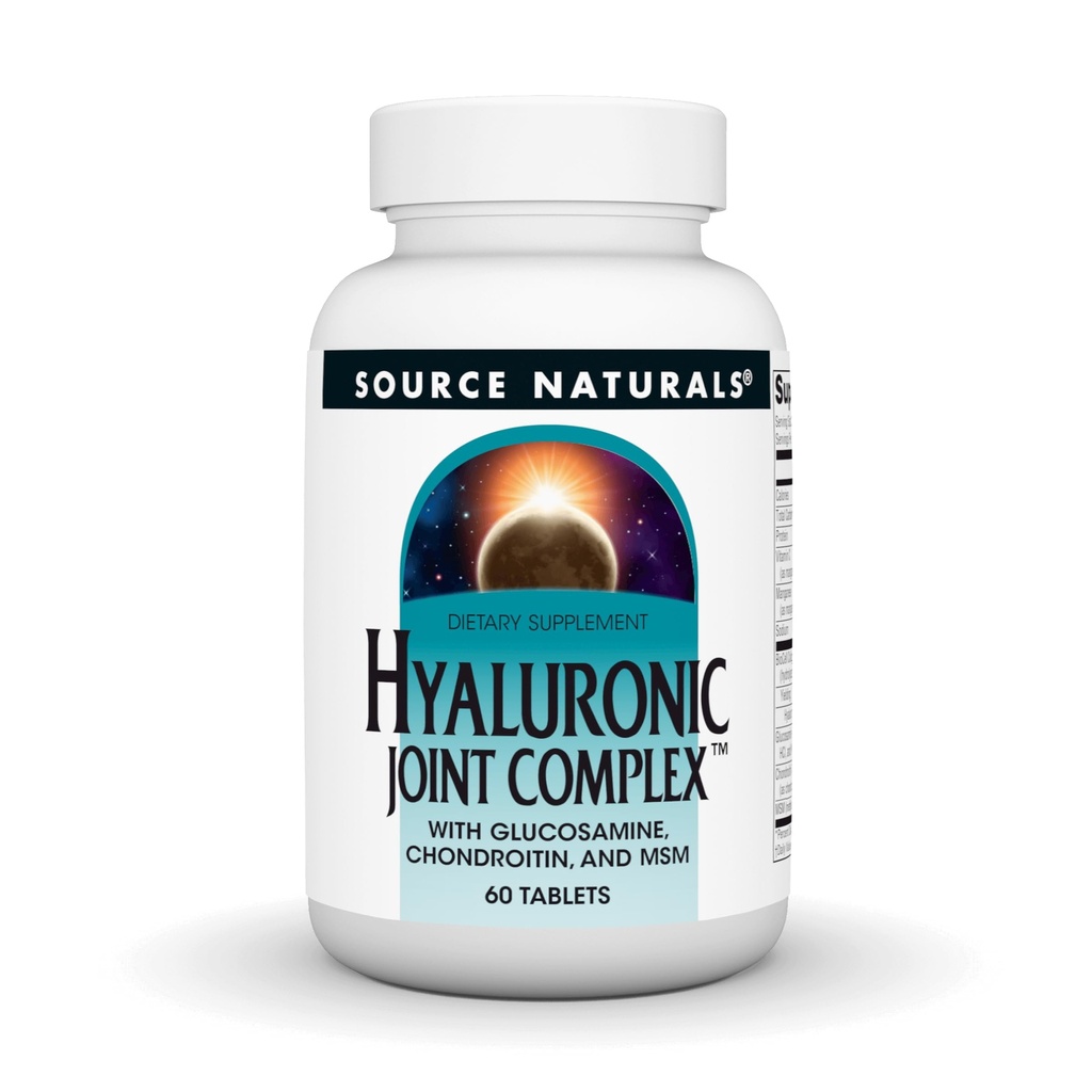 Source Naturals Hyaluronic Joint Complex with Glucosamine, Chondroitin & MSM Extra Strength - 60 δισκία