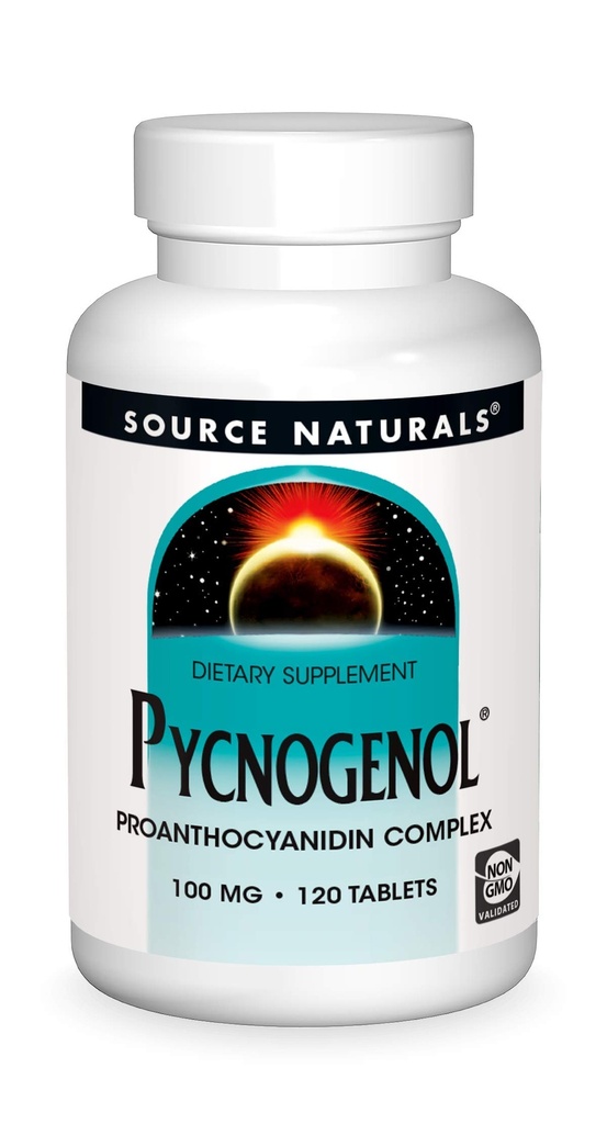 Πηγή Naturals Pycnogenol, Proanthocyanidin Complex, 100 mg - 120 δισκία