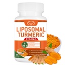 2200mg Liposomal Turmeric Curcumin συμπλήρωμα με μαύρο πιπέρι & Ginger Ενισχυμένη απορρόφηση - 95% εκχύλισμα κουρκουμίνης για κοινή υποστήριξη 60 κάψουλες