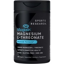 Sports Research Magtein Magtein Μαγνήσιο L-Θρεονικές κάψουλες - Συμπλήρωμα Μαγνησίου για τη μνήμη, Εστίαση & Γνωστικότητα - Μαγνήσιο L Θρεονικό υποστηρίζει την υγεία του εγκεφάλου, τον ύπνο & τη διάθεση- 2000mg, 180 κάψουλες για ενήλικες