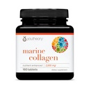Youtheory Marine Collagen - 2.500 mg - Υποστηρίζει Joint, Nail, Hair, Skin, Bone & Muscle Health* - με Αμινοξέα, Ορυκτές & Βιταμίνες C, A, E, B6 & B12-160 Tablets (32- Day Supply)