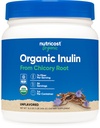 Nutricost Organic Inulin Powder 1LB (454 γραμμάρια) 7 γραμμάρια Fiber ανά υπηρεσία - από Chicory Root - Certified USDA Organic