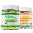 NAVISS Βιταμίνη D3 5000IU + K2 (MK-7) 120mcg με Vegan Πολυβιταμίνη για γυναίκες άνδρες με σίδηρο, βιταμίνη B12, A, D3, K2, Algae Omega 3, μαγνήσιο, ψευδάργυρος
