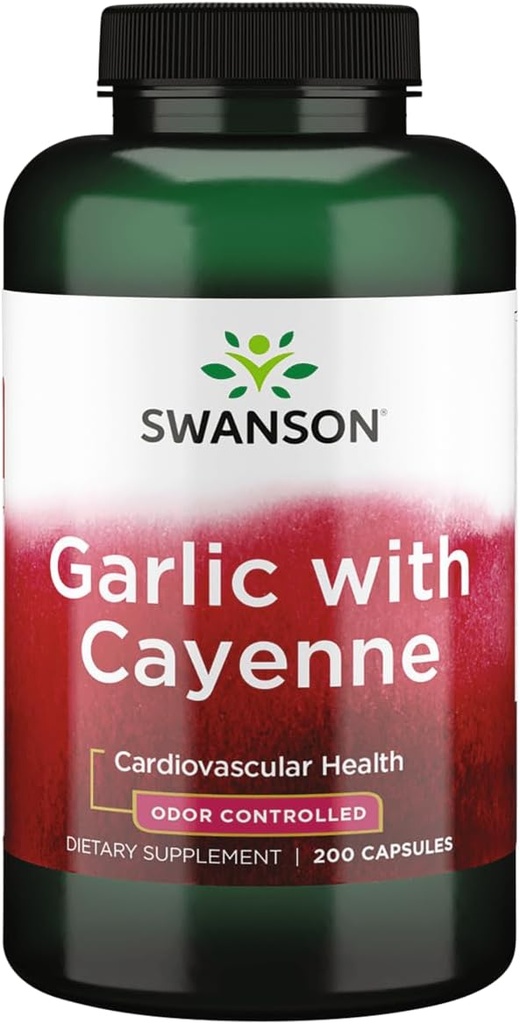 Σκόρδο Swanson με κάψουλες Cayenne 200