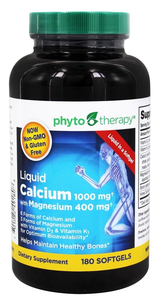 Φυτοθεραπεία Rx Liquid Softgel ασβεστίου - 180 ανά συσκευασία - 1 Καθένα.