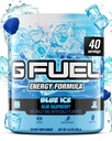 G Fuel Blue Ice Energy Drink Powder, Pre Workout Caffeine Mix for Gaming, Sugar Free Focus Amino, Βιταμίνη + Αντιοξειδωτικά, 9.9oz (Blue Raspberry, 40 Servings)