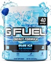 G Fuel Blue Ice Energy Drink Powder, Pre Workout Caffeine Mix for Gaming, Sugar Free Focus Amino, Βιταμίνη + Αντιοξειδωτικά, 9.9oz (Blue Raspberry, 40 Servings)