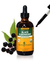 Βότανο Pharm Certified Organic Black Elderberry Liquid Extract για την υποστήριξη ανοσοποιητικού συστήματος, Glycerite χωρίς αλκοόλ, 4 ουγγιά