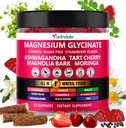 Adndale 90ct 15- in- 1 Γλυκινικό μαγνήσιο 400 mg/serv- με Μαγνήσιο Malate, Ashwagandha, Tart Cherry, Magnolia Bark, Lemon Balm, Passionflower, Χαμομήλι, L-Θεανίνη, Ψευδάργυρος, Βιταμίνη K2 & D3