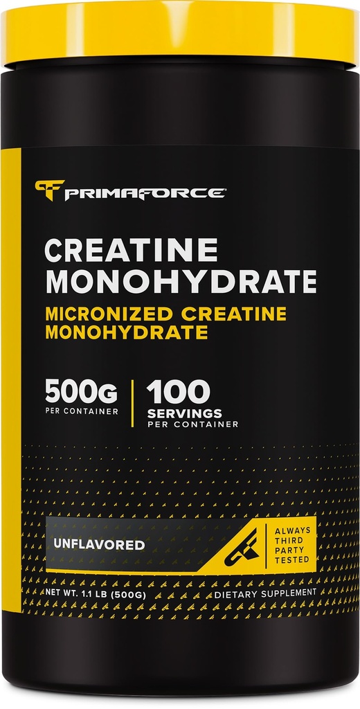 Primaforce Micronized Creatine Monohydrate Powder 500 Grams (1,1 Λίρες)